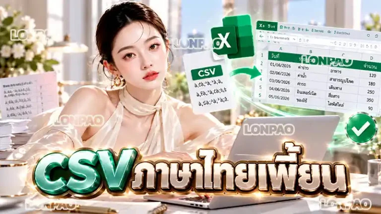 csv ภาษาไทยเพี้ยน