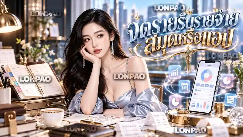 จดรายรับรายจ่าย สมุดหรือแอป