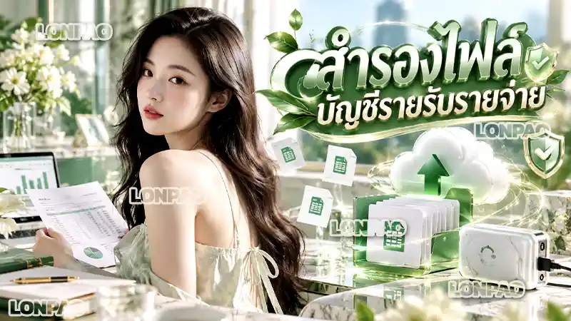 สำรองไฟล์บัญชีรายรับรายจ่าย