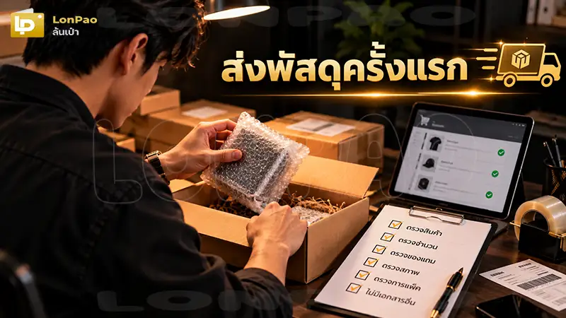 ส่งพัสดุครั้งแรก