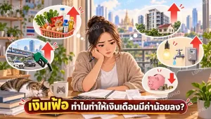 เงินเฟ้อ ทำไมทำให้เงินเดือนมีค่าน้อยลง