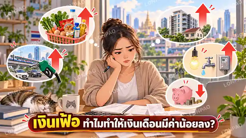 เงินเฟ้อ ทำไมทำให้เงินเดือนมีค่าน้อยลง