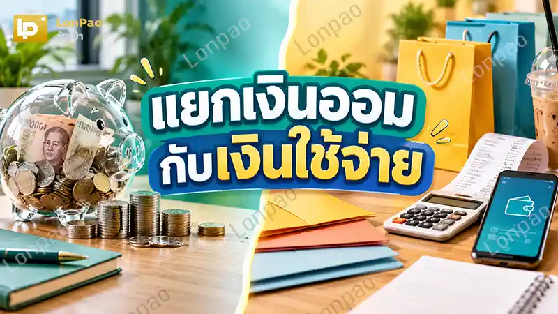 แยกเงินออมกับเงินใช้จ่าย