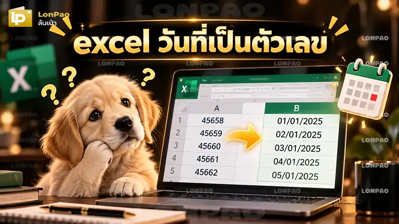 excel วันที่เป็นตัวเลข