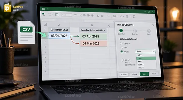 excel วันที่เป็นตัวเลข