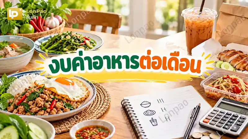 งบค่าอาหารต่อเดือน