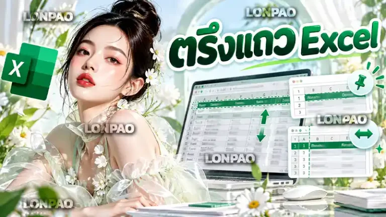 ตรึงแถว excel