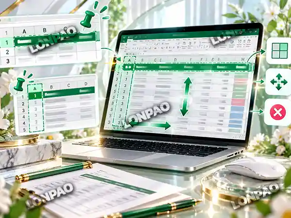 ตรึงแถว excel