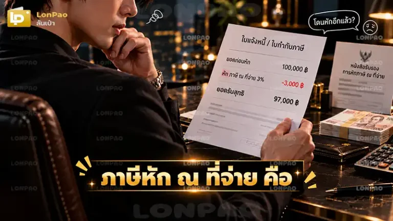 ภาษีหัก ณ ที่จ่าย คือ
