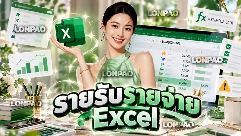 รายรับรายจ่าย excel