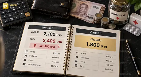 วางแผนค่าใช้จ่ายรายสัปดาห์