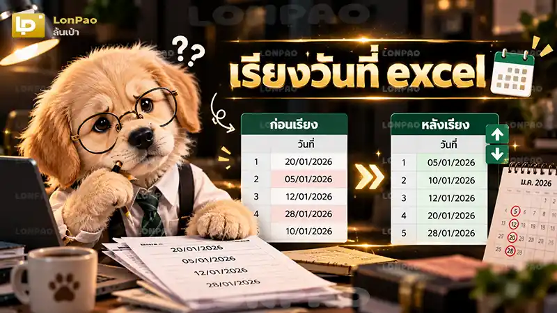 เรียงวันที่ excel