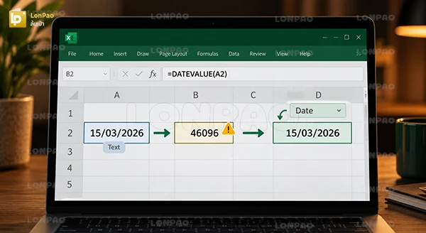เรียงวันที่ excel