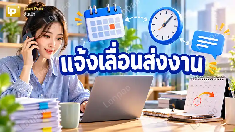 แจ้งเลื่อนส่งงาน