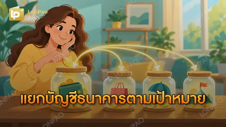 แยกบัญชีธนาคารตามเป้าหมาย